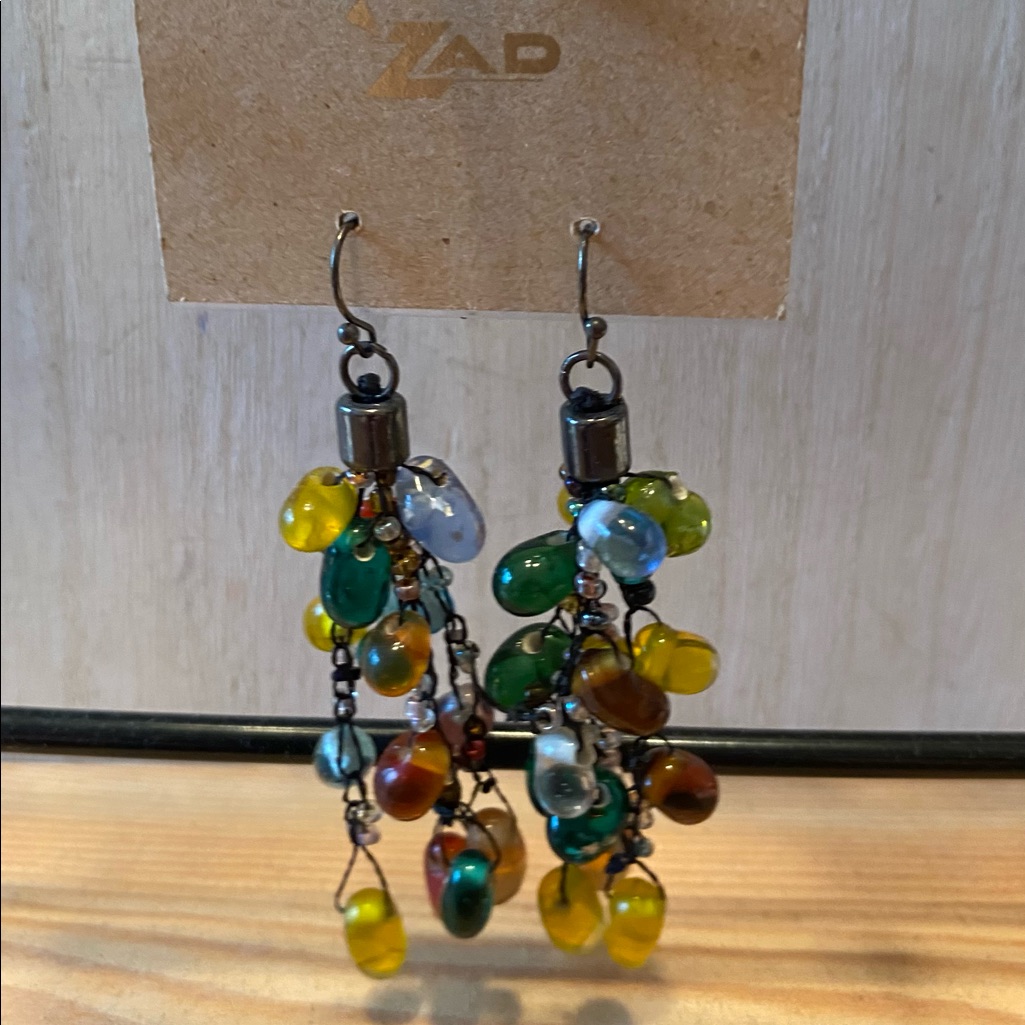 212 Nwot Zad Beaded Earrings 6$